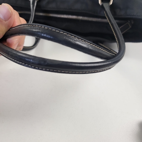 Vintage Prada TESSUTO Nylon Black Tote Shoulder Bag - Picture 10 of 16